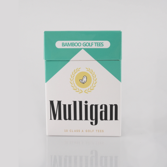 Mulligan Greens Golf Tee Holder + 10 Bamboo 2.75 Inch Tees