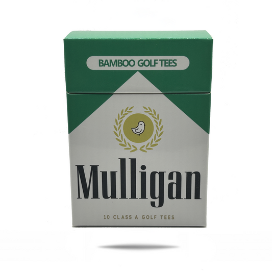 Mulligan Greens Golf Tee Holder + 10 Bamboo 2.75 Inch Tees